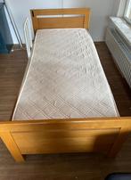 Eenpersoons Bed met elektrische lattenbodem, Ophalen, Eenpersoons, Bruin, 80 cm
