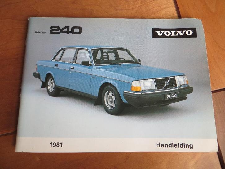 Instructieboek Volvo 240-serie Volvo 242, 244, 245 1980-81, Auto diversen, Handleidingen en Instructieboekjes, Ophalen of Verzenden