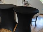 TE HUUR 4 STATAFELS PLUS 4 ZWARTE ROKKEN, Huis en Inrichting, Tafels | Statafels, Ophalen