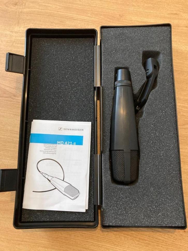 Sennheiser MD 421-II microfoon, Muziek en Instrumenten, Microfoons, Zo goed als nieuw, Studiomicrofoon, Ophalen of Verzenden