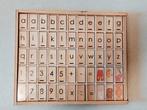 Houten Letterbak met Letters en Cijfers, Ophalen of Verzenden, Zo goed als nieuw, Knutselen