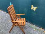 Houten tuin zit/lig stoelen, Ophalen, Gebruikt, Hout, Verstelbaar
