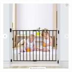 Traphekje Noma, Metaal zwart, Fijn en veilig! Zgan!, Kinderen en Baby's, Traphekjes, Ophalen, Gebruikt, Klemhekje, Metaal of IJzer