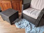 Tuin loungestoel met losse poef, Tuin en Terras, Ophalen of Verzenden, Gebruikt, Stoel