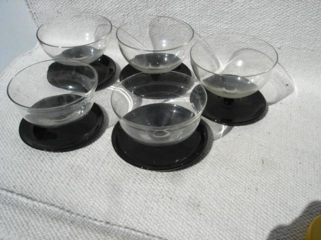 ijs -of fruit-coupes (5) Leerdam Copier jaren 30, Antiek en Kunst, Antiek | Glas en Kristal, Ophalen of Verzenden