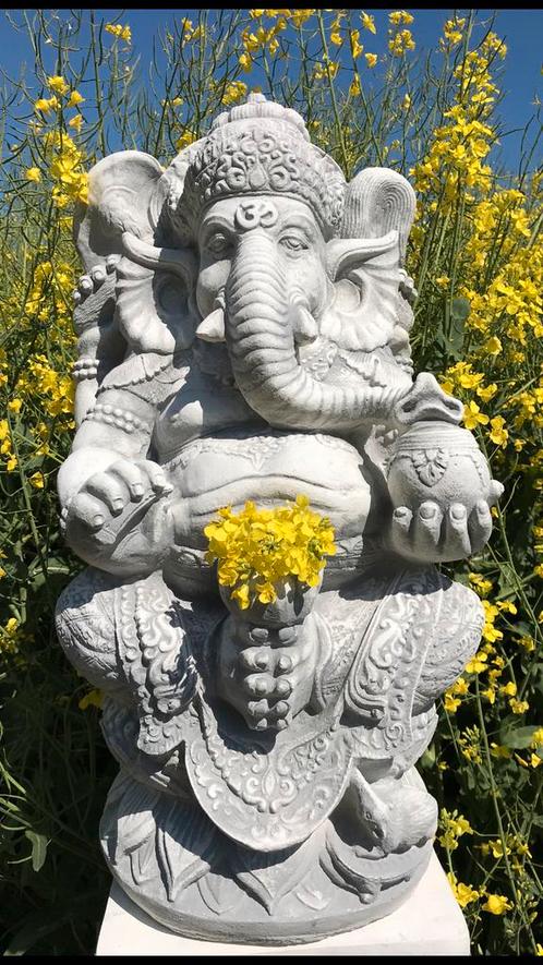 ‼️Ganesha 61cm 58kg Olifant god Olifanten Boeddha Shiva ‼️, Tuin en Terras, Tuinbeelden, Nieuw, Boeddhabeeld, Beton, Ophalen