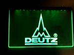 Deutz logo tractor groen led reclame ledlamp wanddeco lamp, Reclamebord, Info@deconoord.nl, Verzenden, Deco Noord
