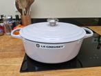Le Creuset Braadpan Ovaal 31cm, 6.3L - Shallot, Huis en Inrichting, Ophalen of Verzenden, Nieuw, Gietijzer, Koekenpan of Braadpan