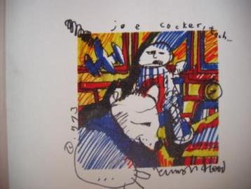 Litho Poster Herman Brood -- Joe Cocker toch..... Artprints beschikbaar voor biedingen