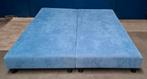 2 x boxspring bodem blauw 90 x 210 cm, Ophalen, Gebruikt, 90 cm, Blauw