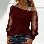 R71 maat 5XL, zwarte transparante blous afgezet met zilver.., Ophalen of Verzenden, Nieuw, Maat 46/48 (XL) of groter, Zwart