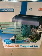 Aquarium Start 30 Tropical Kit Retro 27 l - Aquaria - Wit, Ophalen of Verzenden, Zo goed als nieuw, Leeg aquarium