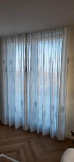Zeer nette witte "in between" gordijnen met motief, Ophalen, 200 cm of meer, Wit, 150 tot 200 cm