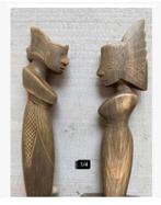 Indonesisch benen echtpaar Hoorn man vrouw 12 cm, Ophalen of Verzenden, Zo goed als nieuw, Mens