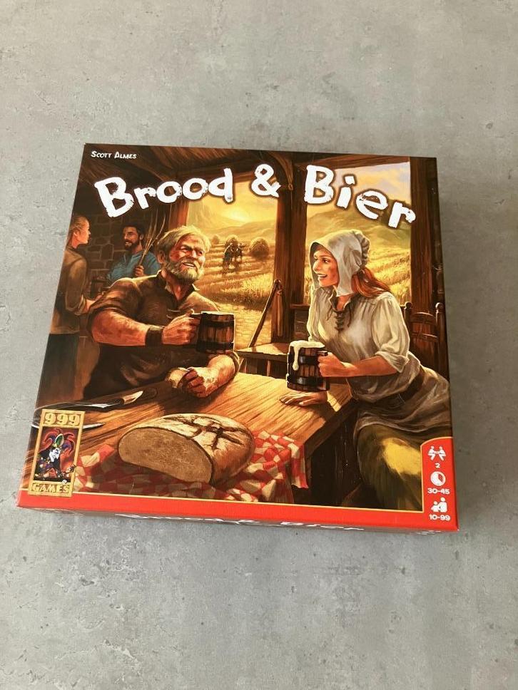 Brood en Bier, Hobby en Vrije tijd, Gezelschapsspellen | Bordspellen, Zo goed als nieuw, Een of twee spelers, Ophalen of Verzenden