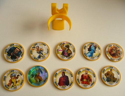 10 schijven magneet Marvel ,1 gooi v bumpees, 6 v shell,3spi, Verzamelen, Supermarktacties, Plus, Verzenden