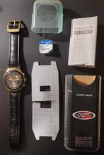 Swatch 007 Goldfinger Irony Chrono James Bond, Ophalen of Verzenden, Zo goed als nieuw, Leer