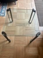 Glazen tafel, Ophalen, 50 tot 100 cm, Zo goed als nieuw, Glas