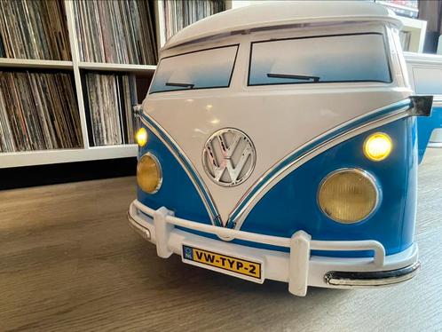 Volkswagen kinderauto transporter blauwe T1 bus, electrisch, Kinderen en Baby's, Speelgoed | Buiten | Accuvoertuigen, Gebruikt