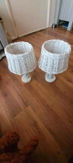 Rotan tafel lampjes, Huis en Inrichting, Lampen | Tafellampen, Ophalen, Overige materialen, Gebruikt, Rotan tafel lampje