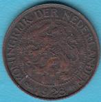 Nederland 1 cent 1928 Wilhelmina, Sch. 990 in munthouder, Ophalen of Verzenden, Koningin Wilhelmina, 1 cent, Losse munt