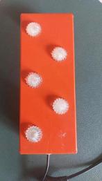 Vintage Herda wand leeslampjes oranje, Ophalen of Verzenden, Metaal