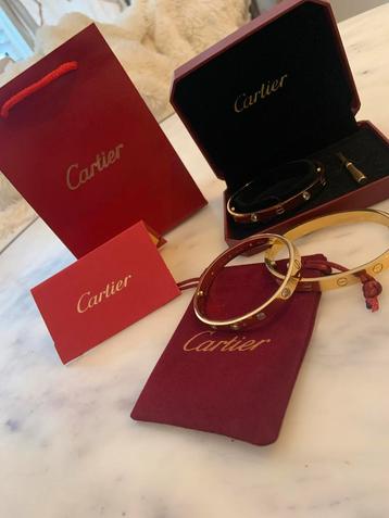 Nieuwe Cartier Love Armband/met 4 of 10 diamanten met doos beschikbaar voor biedingen
