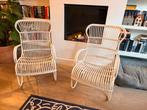 2 klassieke loungestoelen voor binnen of buiten, Huis en Inrichting, Stoelen, Ophalen, Gebruikt, Twee, Wit