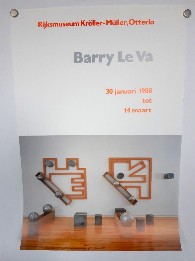 Originele poster Pieter Brattinga Barry le Va  Boymans, Rechthoekig Staand, Ophalen of Verzenden, Zo goed als nieuw, A1 t/m A3