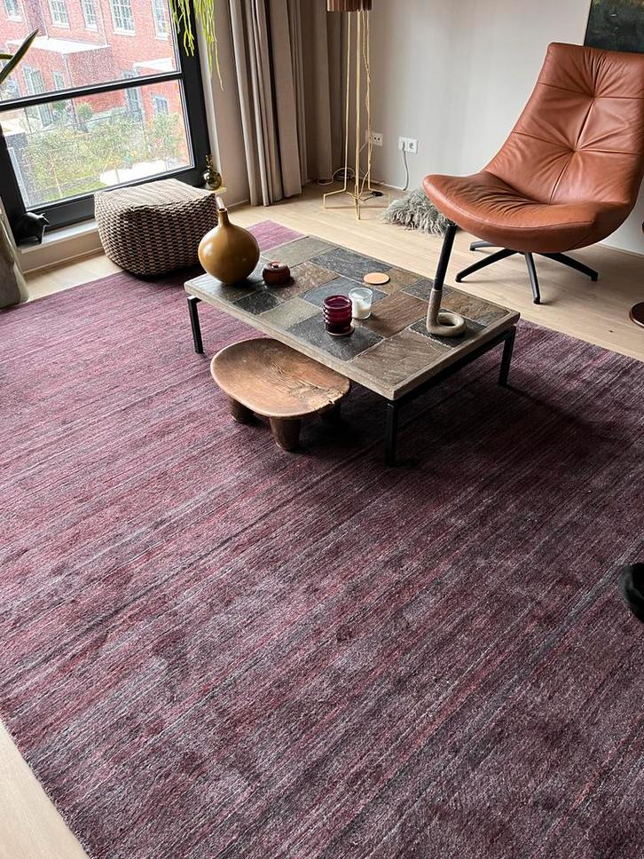 Brinker Palermo vloerkleed, 240x340 cm aubergine, Huis en Inrichting, Stoffering | Tapijten en Kleden, Zo goed als nieuw, 200 cm of meer