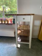 Stenstorp roltafel wit eiken, Huis en Inrichting, Keuken | Keukenelementen, Ophalen, Gebruikt, Wit, Minder dan 100 cm