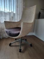 Mooie rotan draai fauteuil, Huis en Inrichting, Fauteuils, Ophalen, Gebruikt, Minder dan 75 cm, Riet of Rotan