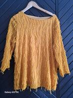 Gele blouse met structuur - Maat XL, Kleding | Dames, Ophalen, Zo goed als nieuw, Maat 46/48 (XL) of groter, Geel