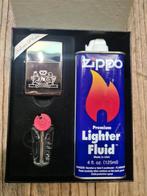 Oude Verzilverde Zippo Set, Ongebruikt !, Ophalen of Verzenden, Gebruikt, Aansteker
