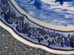 Delftsblauw wandbord diameter 30,5 cm gemarkeerd., Ophalen of Verzenden