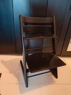 Stokke Tripp Trapp zwart kinderstoel, Kinderen en Baby's, Kinderstoelen, Ophalen, Gebruikt, Meegroeistoel