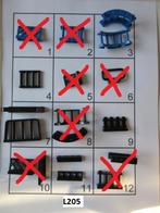 L205 LEGO BLAUW EN ZWART HEK SIERHEK RAAMROOSTER BALUSTRADE, Lego, Ophalen of Verzenden, Losse stenen, Lego Nederland B.V.
