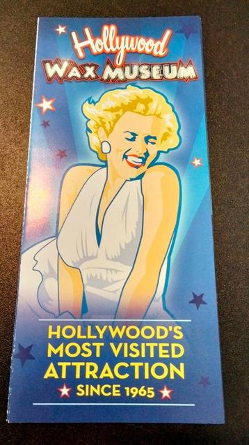Promotieflyer Wax Museum Hollywood - Marilyn Monroe cover beschikbaar voor biedingen