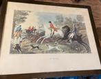 Jachttafereel/fox hunt C.Vernet, Antiek en Kunst, Kunst | Schilderijen | Klassiek, Ophalen of Verzenden