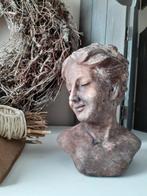 Borstbeeld steen "vrouw", brons kleur/bruin, nieuw!, Ophalen of Verzenden, Nieuw, Mens