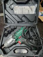 Slagmoersleutel 230V ZGAN + Krachtdoppen Parkside, Doe-het-zelf en Verbouw, Gereedschap | Boormachines, Ophalen of Verzenden, Zo goed als nieuw