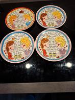 4 gebaksbordjes van blond amsterdam.  Af te halen in Vriezen, Ophalen of Verzenden, Zo goed als nieuw, Bord
