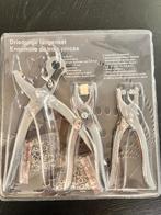 Driedelige tangenset – gaatjes-, oogjes- & drukknopentang, Ophalen of Verzenden, Nieuw