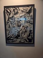 Houtskool +ets, Ophalen