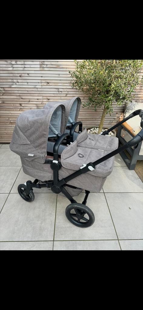 Bugaboo donkey 5 Twin taupe, Kinderen en Baby's, Kinderwagens en Combinaties, Zo goed als nieuw, Kinderwagen, Bugaboo, Duowagen