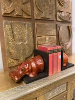 Boekensteun leren nijlpaard, Ophalen of Verzenden, Nieuw