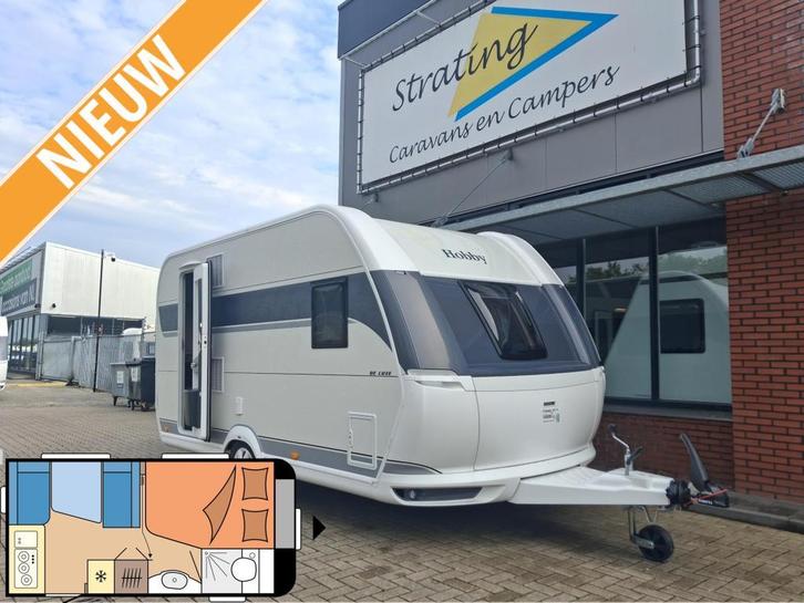 Hobby De Luxe 400 SFE NIEUW BINNEN MODEL 2026!!, Caravans en Kamperen, Caravans, Bedrijf, tot en met 3, 1000 - 1250 kg, Treinzit