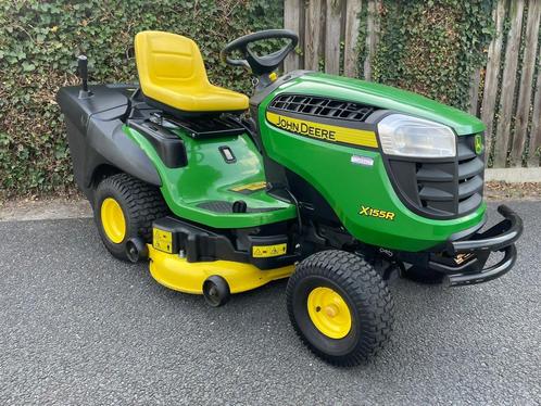 Gebruikt John Deere X 155 R 107 cm 2-cil 18,5 pk, Tuin en Terras, Zitmaaiers, Gebruikt, 90 tot 120 cm, Elektrische starter, Mulchfunctie