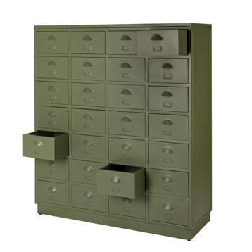 SHOWROOM Refurbished Industriële Ladekast Metaal Vintage  beschikbaar voor biedingen