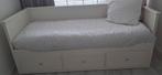 Ikea Hemnes bedbank 3 lades, Ophalen, Gebruikt, Wit, Tweepersoons